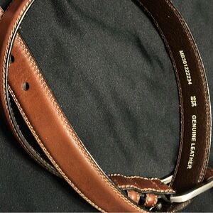 Fossil Brown Leather Belt Size 34
